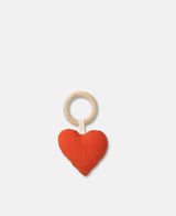 Lara Heart Rattle Teether