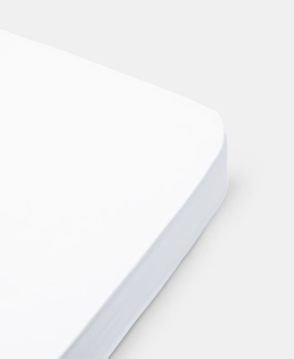 Idun Fitted Sheet, Simply White