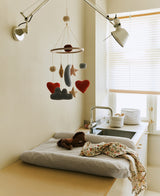 Dove Changing Cushion - Dew Stripe