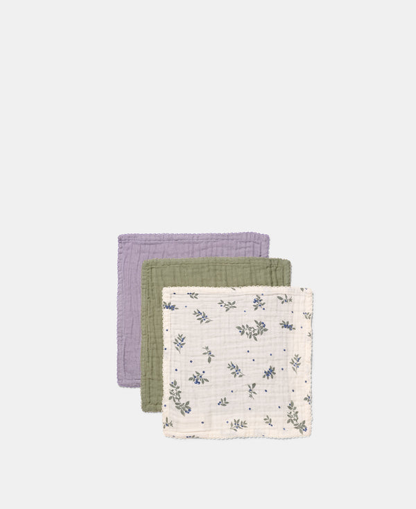 Ren Wash Cloth, Blueberries Mix