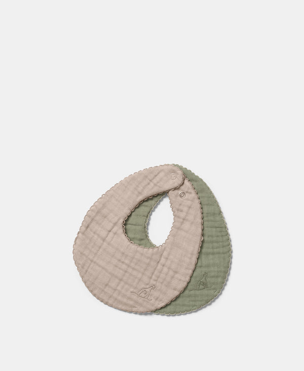 Koa Bib, Forest Green/Little Mouse