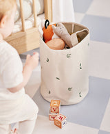 2-pack Embroidered Storage Baskets, small, Leaves