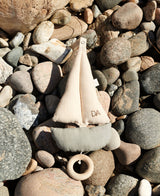 Pondus Sailboat Mobile, Blue/Off-white