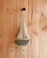 Pondus Sailboat Mobile, Blue/Off-white