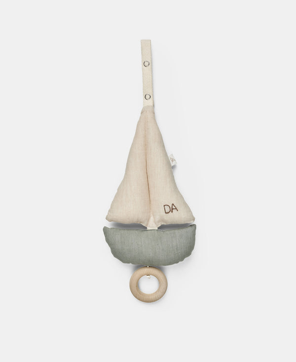 Pondus Sailboat Mobile, Blue/Off-white