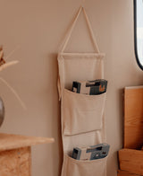 Canvas Hanging Organiser, 3 pockets, Pure Nature