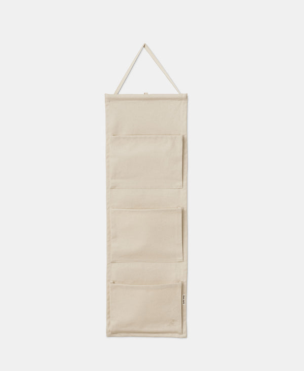 Canvas Hanging Organiser, 3 pockets, Pure Nature